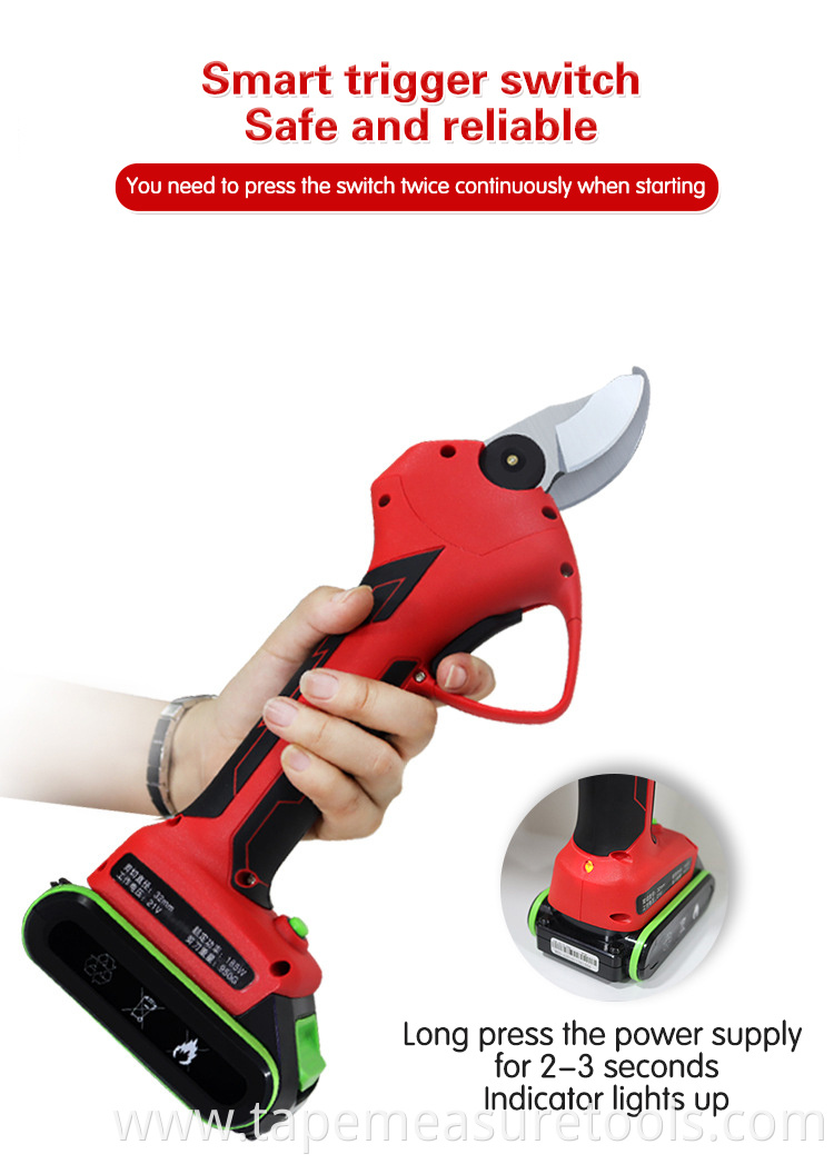 New hand-held electric fruit tree pruning shears cordless pruner electric pruner shear
